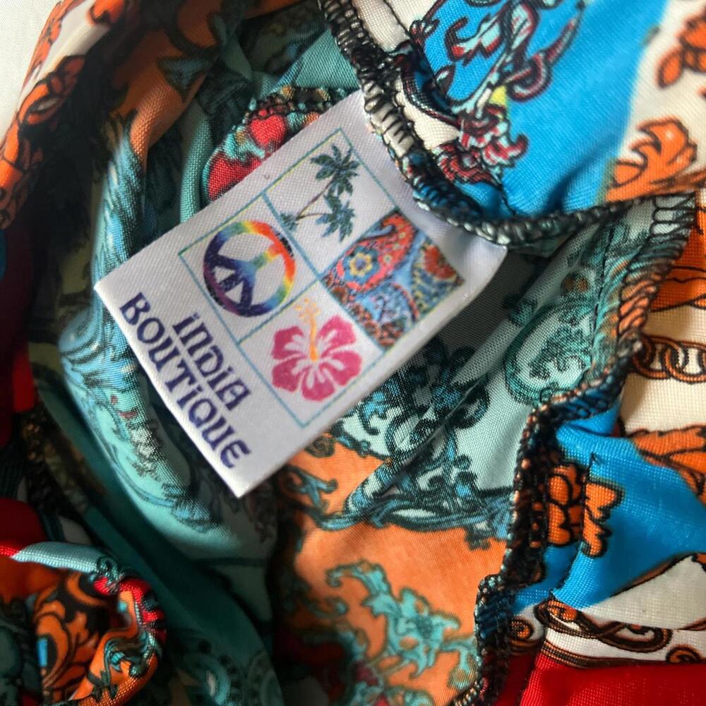 boho paisley and floral maxi skirt - Picture 5 of 6